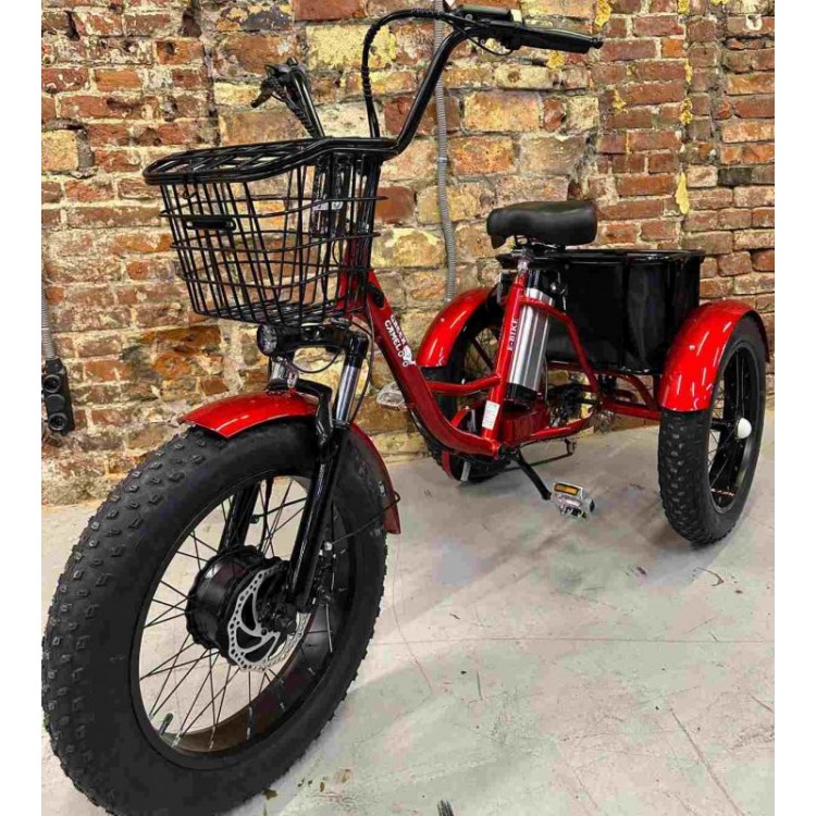 Электровелосипед Fat Trike T LUX с задним сиденьем фото1